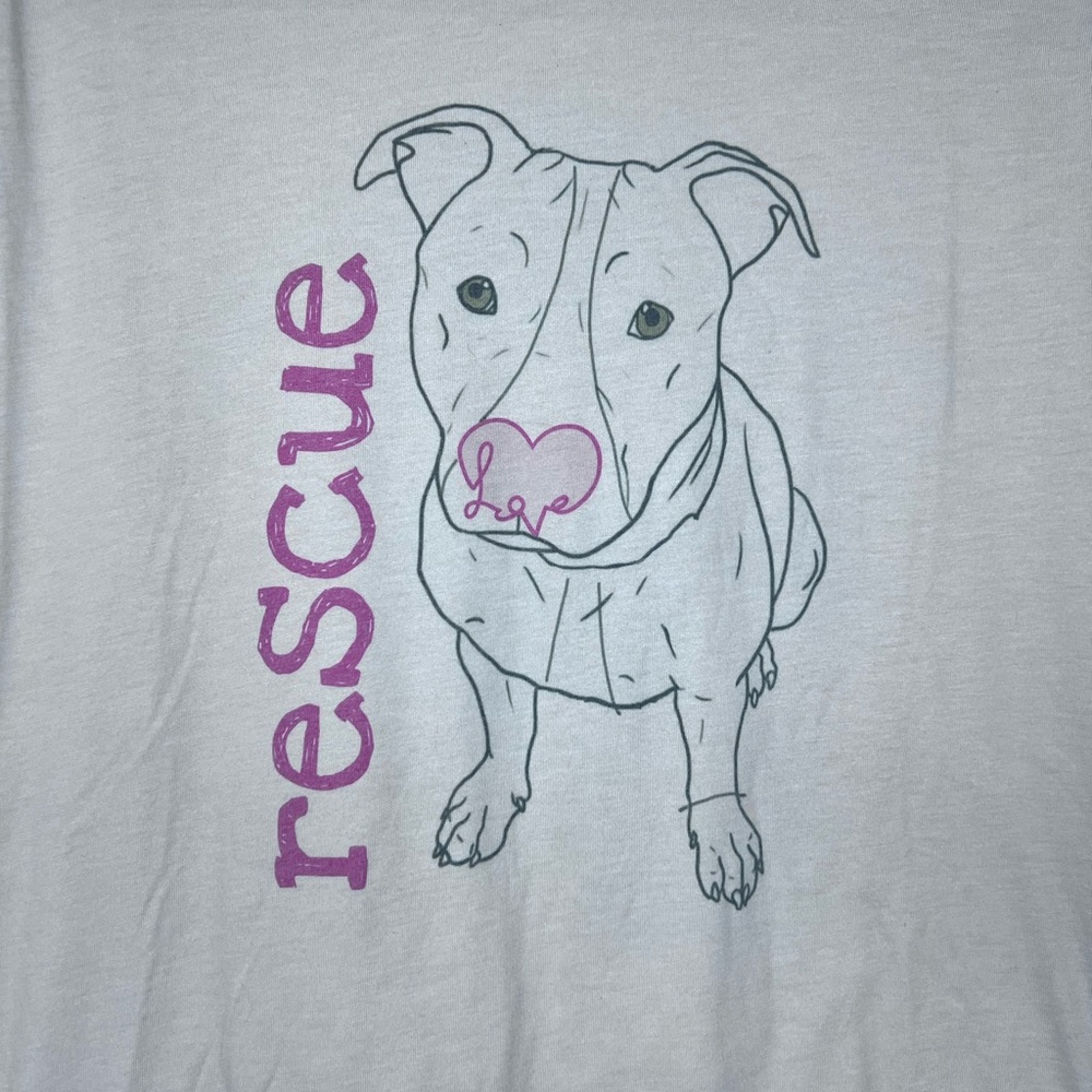 Rescue Dog Love Pitbull Foster Fail T Shirt Sand Beige Bella Canvas 💗 - Picture 2 of 6